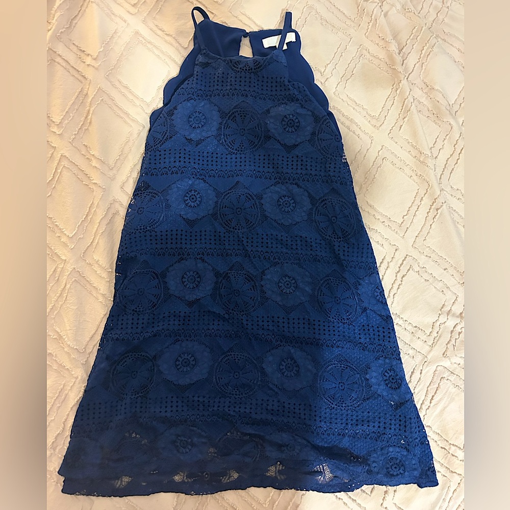 A-line Lace Mini Dress